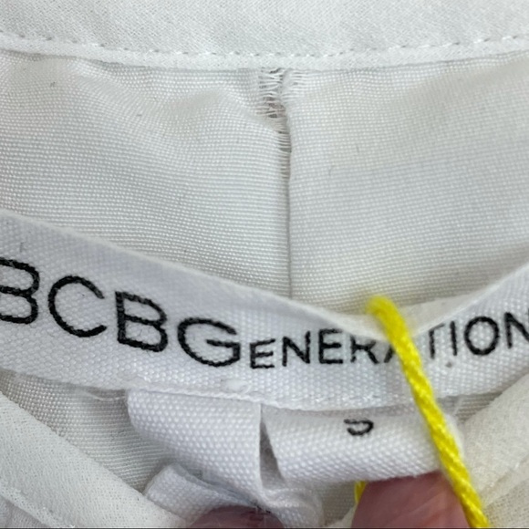 NWT BCBGeneration White Pleated Mini Dress size S - Picture 5 of 8